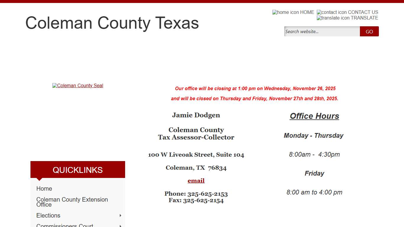 Coleman County, Texas